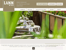 Tablet Screenshot of hotel-lamm-naturns.it